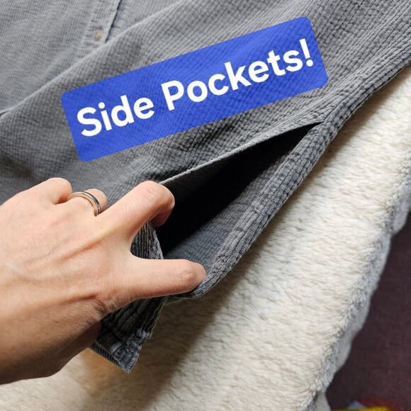 EzzE Wear Collection 2XL Vintage gray Rippled Shirts. Snap Buttondown. Grunge - Picture 8 of 14